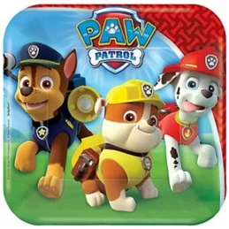 Paw Patrol Small Paper Plates (Pack of 8) | Discontinued Party Supplies