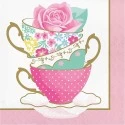 Floral Tea Party Large Napkins (Pack of 16)
