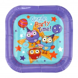 Giggle and Hoot Small Plates (Pack of 8) | Giggle and Hoot Party Supplies