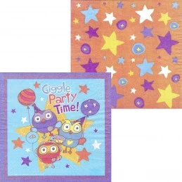 Giggle and Hoot Large Napkins (Pack of 16) | Giggle and Hoot Party Supplies