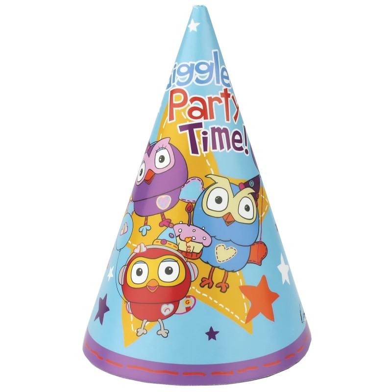Giggle and Hoot Party Hats (Pack of 8) | Giggle and Hoot Party Supplies