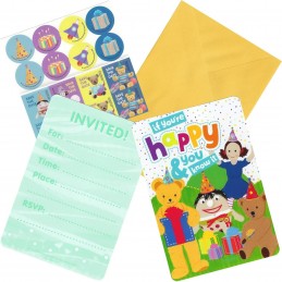 Play School Party Invitations Set (Pack of 8) | Discontinued Party Supplies