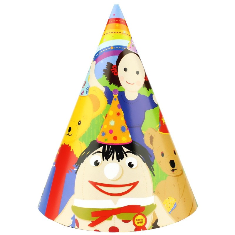 Play School Party Hats (Pack of 8) | Discontinued Party Supplies