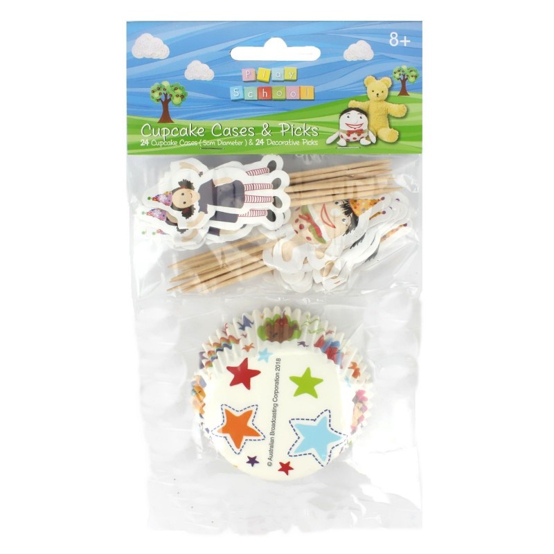 Play School Cupcake Decorating Kit (Set of 48) | Discontinued Party Supplies