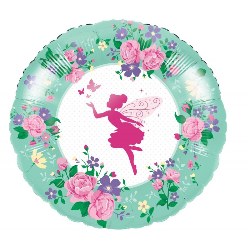 Floral Fairy Sparkle Foil Balloon | Fairies Party Supplies