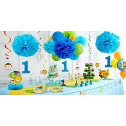 Boys Jungle 1st Birthday High Chair Decorating Kit | Boys Jungle 1st Birthday Party Supplies