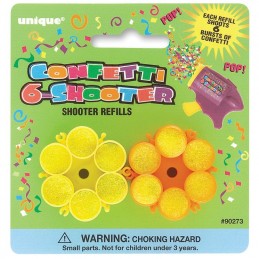 Confetti Shooter Refills (Set of 2) | Party Bag Fillers Party Supplies
