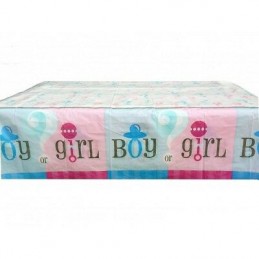 Gender Reveal Baby Shower Plastic Tablecloth | Discontinued