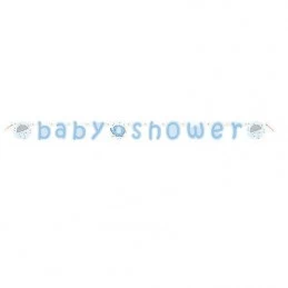 Blue Baby Elephant Baby Shower Banner | Blue Baby Elephant Party Supplies