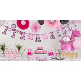 Wild Safari Pink Baby Shower Invitations (Pack of 8) | Pink Safari
