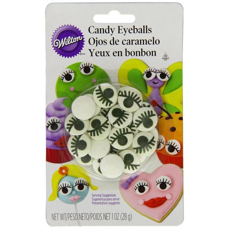 Wilton Candy Eyeballs With Lashes Pack Of 24 