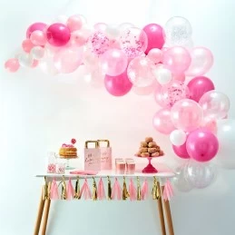 Ginger Ray Pink Balloon Arch Kit (72 Piece) | Balloon Garland Kit Party Supplies
