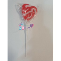 Red Swirl Heart Lollipops (24 Pack) | Discontinued Party Supplies