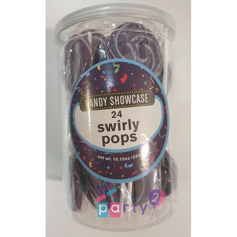 Purple Swirl Lollipops (24 Pack) | Discontinued Party Supplies
