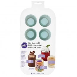 Wilton Round Silicone Shot Glass Mold (8 Cavity) | Bakeware Party Supplies