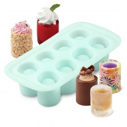 Wilton Round Silicone Shot Glass Mold (8 Cavity) | Bakeware Party Supplies