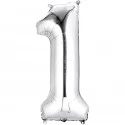 Silver Number 1 Balloon 86cm