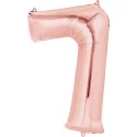 Rose Gold Number 7 Balloon 86cm