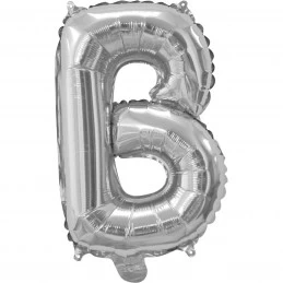 Silver Letter B Balloon 35cm | Letter Balloons Party Supplies