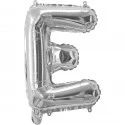 Silver Letter E Balloon 35cm