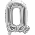 Silver Letter Q Balloon 35cm