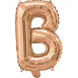 Rose Gold Letter B Balloon 35cm | Letter Balloons Party Supplies