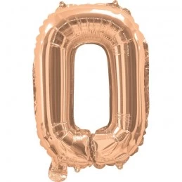Rose Gold Letter O Balloon 35cm | Letter Balloons Party Supplies