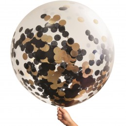 Rose Gold Giant Confetti Balloon 90cm | Confetti Balloons Party Supplies