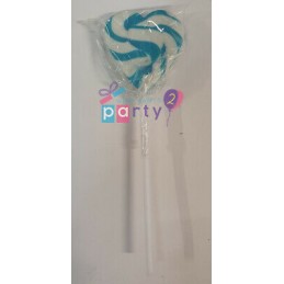 Blue Swirl Heart Lollipops (24 Pack) | Discontinued Party Supplies