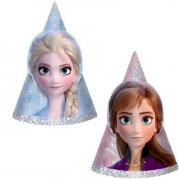 Frozen 2 Mini Holographic Party Hats (Pack of 8) | Frozen 2 Party Supplies