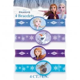 Frozen 2 Rubber Wristbands (Pack of 4) | Frozen 2 Party Supplies