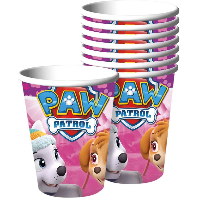 Paw Patrol Girl Paper Cups (Pack of 8) | Paw Patrol Girl