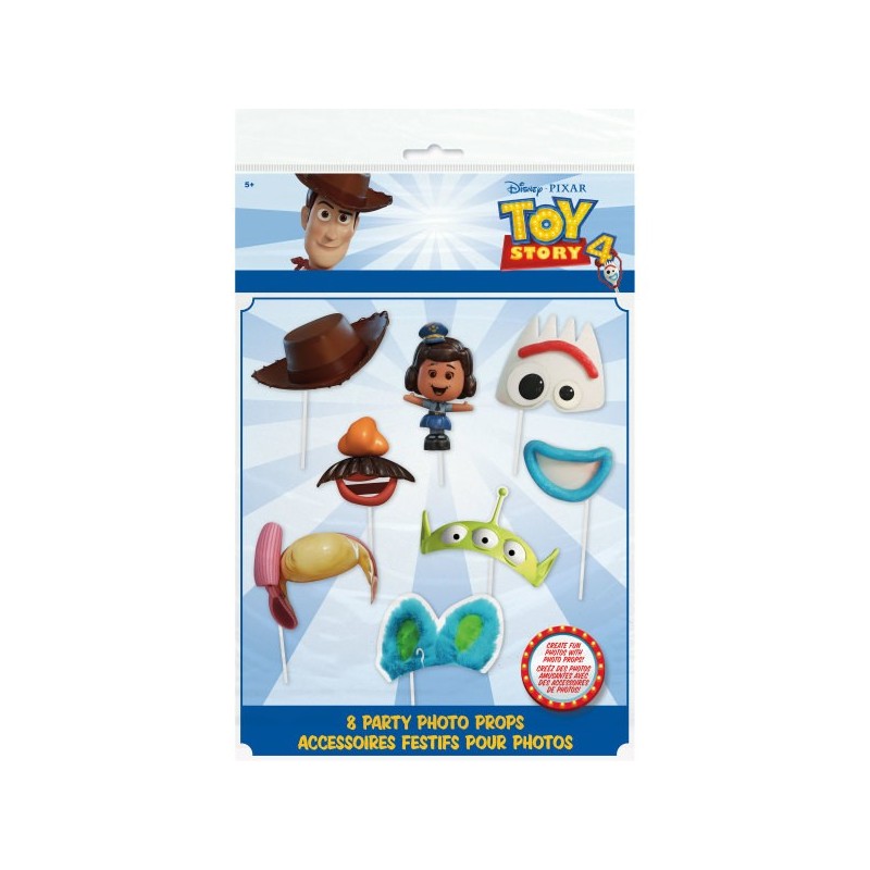 Toy Story 4 Photo Booth Props (Pack of 8) | Toy Story Party Supplies