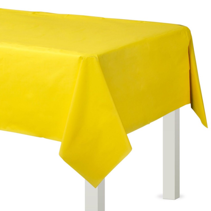 Yellow Plastic Tablecloth Yellow Plastic Tablecloth