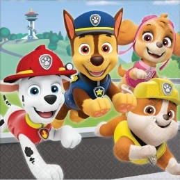 Paw Patrol Adventures Large Napkins (Pack of 16) | Paw Patrol Party Supplies