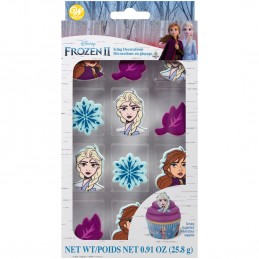 Wilton Frozen 2 Icing Decorations (Set of 12) | Frozen 2 Party Supplies