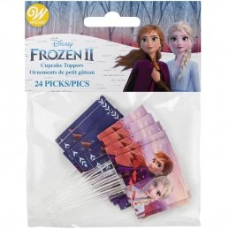 Wilton Frozen 2 Cupcake Picks (Pack of 24) | Frozen 2 Party Supplies