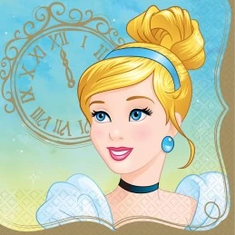Disney Princess Cinderella Large Napkins (Pack of 16) | Disney Princess Party Supplies