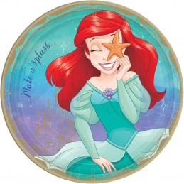 Disney Princess Ariel Large Plates (Pack of 8) | Disney Princess Party Supplies