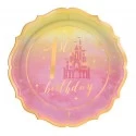 Disney Princess 1st Birthday Small Plates (Pack of 8)