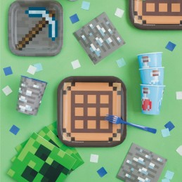 Minecraft Party Tattoos (Set of 24) | Minecraft Party Supplies