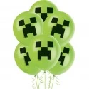 Creeper Minecraft Latex Balloons (Pack of 8)