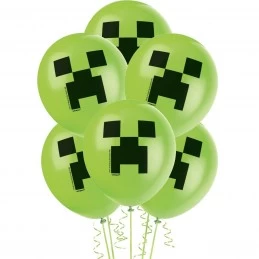 Minecraft Latex Balloons (Pack of 8) | Minecraft Party Supplies