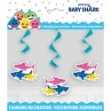 Baby Shark Hanging Swirls (Set of 3)