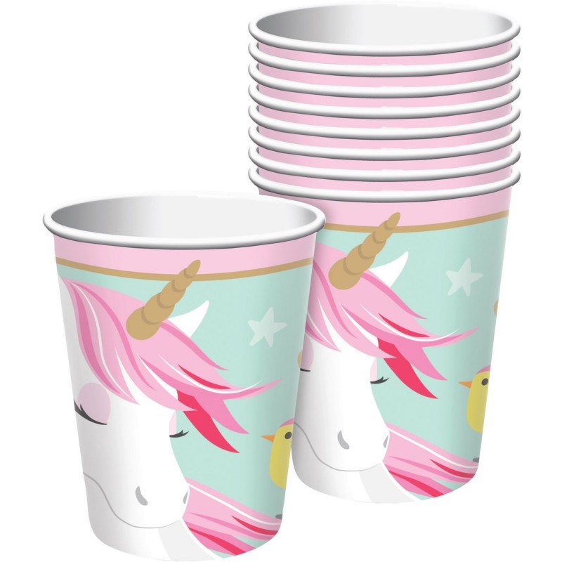 Magical Unicorn Paper Cups (Pack of 8) | Unicorn Party Supplies