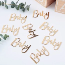 Baby Gold Foil Table Confetti | Oh Baby Party Supplies