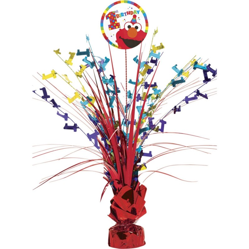 Elmo 1st Birthday Spray Centrepiece | Sesame Street 1st Birthday Party Supplies