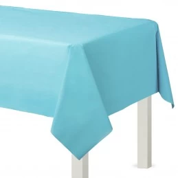 Caribbean Blue Plastic Tablecover | Blue Party Supplies