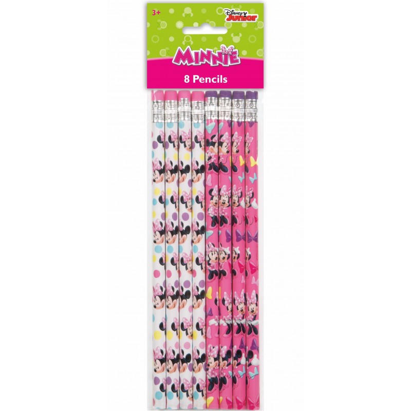 Minnie Mouse Pencils (Set of 8) | Discontinued Party Supplies