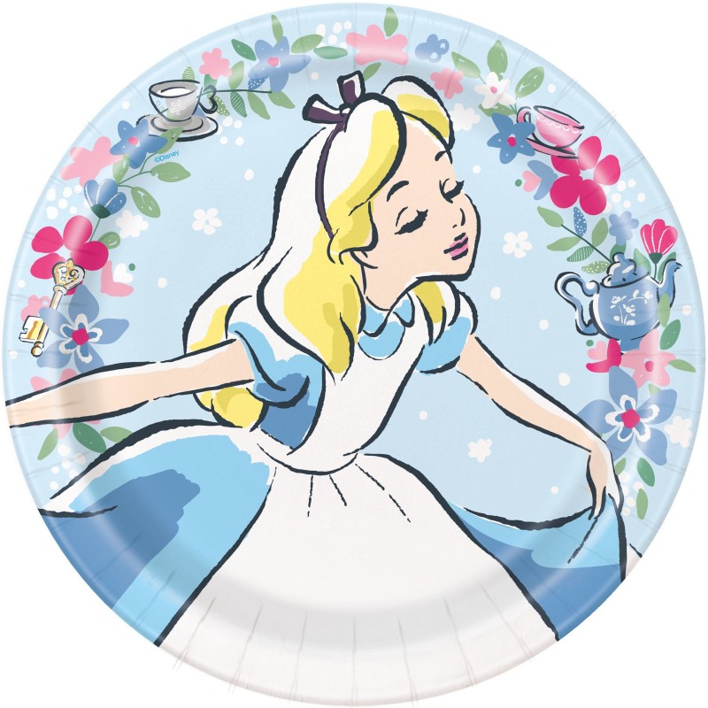 Alice in Wonderland Large Plates (Pack of 8) Alice in Wonderland Large Plates (Pack of 8)